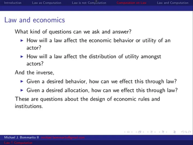 Law and Computation Workshop Slide
