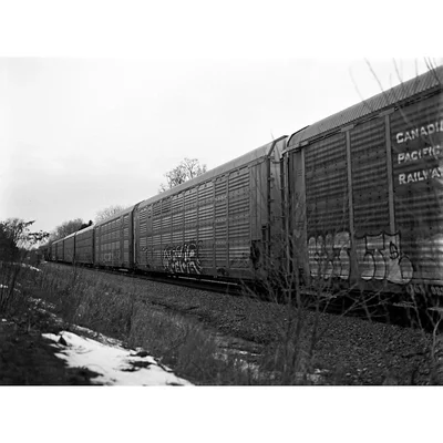 freight train cars on railway tracks